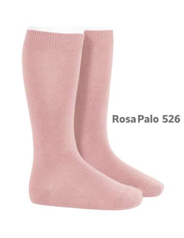 20192 Calcetín Liso Rosa Palo 526
