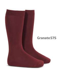 20192 Plain Maroon Socks 575