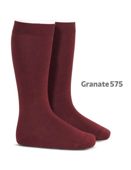 20192 Plain Maroon Socks 575