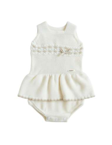 DA-9821 RAW knit romper for baby BRAND DON ALGODON
