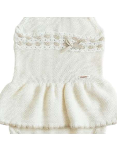 DA-9821 RAW knit romper for baby BRAND DON ALGODON