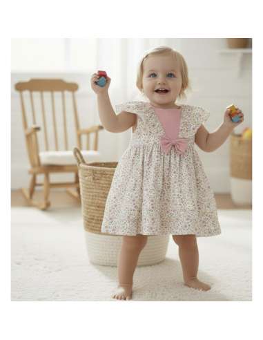 026548 VESTIDO ROSA INFANTIL. BABY FERR