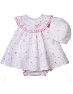 026104 BABY DRESS WITH BONNET 2