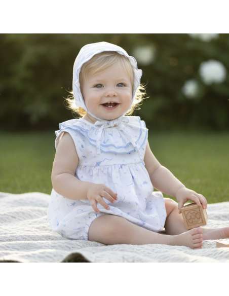 026206  BABY ROMPER WITH BONNET BRAND BABY FERR