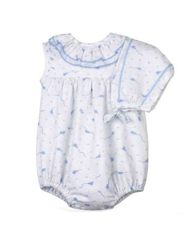 026206  BABY ROMPER WITH BONNET BRAND BABY FERR