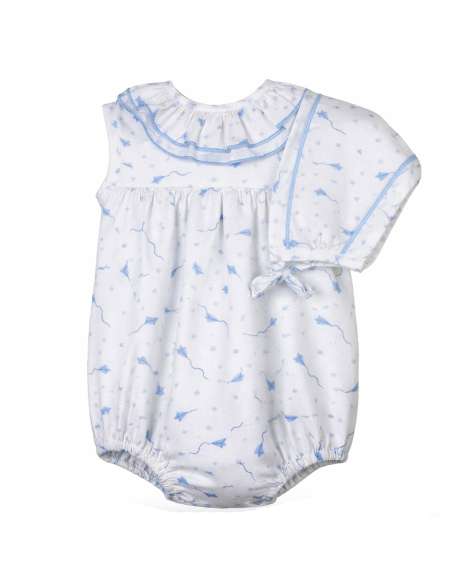 026206  BABY ROMPER WITH BONNET BRAND BABY FERR