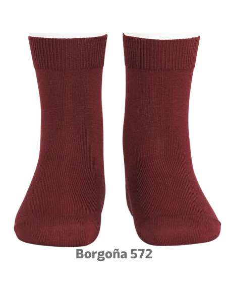 20194 SOLID BURGUNDY SOCKS 572