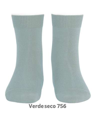 20194 SOLID DUSTY GREEN SOCKS 756
