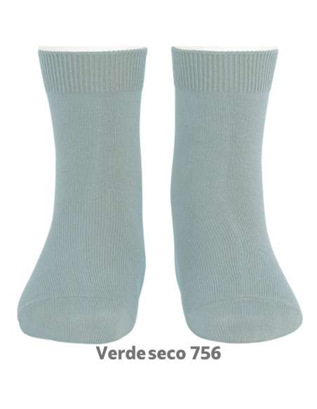 20194 SOLID DUSTY GREEN SOCKS 756