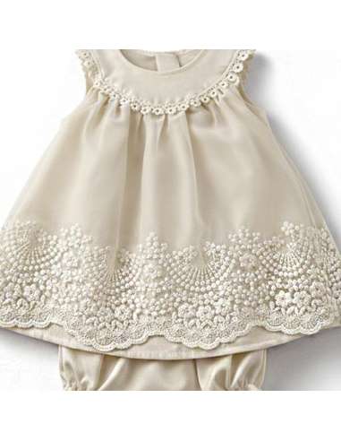 026150 BABY DRESS WITH BONNET