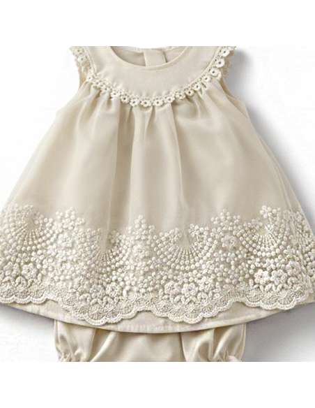 026150 BABY DRESS WITH BONNET
