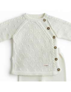 DA-25 RAW KNITTED CHILDREN'S SET TWO PIECES BRAND DON... 2