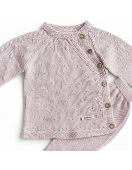 DA-25 ROSA CONJUNTO LANA DOS PIEZAS MARCA DON ALGODON