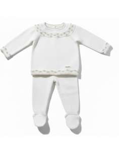 DA-31 RAW KNITTED CHILDREN'S SET TWO PIECES BRAND DON...