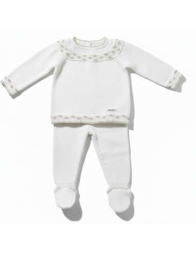 DA-31 RAW KNITTED CHILDREN'S SET TWO PIECES...