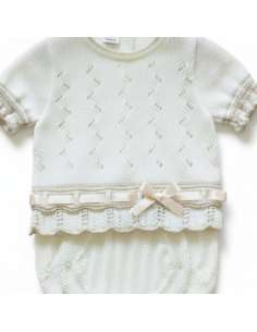 03415C RAW KNIT BABY SET TWO PIECES BRAND LA CASITA DE... 2