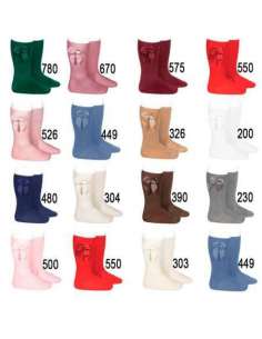 24822 Blue Baby Socks with Grosgrain Bow 410 2