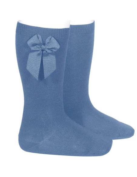 24822 Sock with blue grosgrain bow, France 449