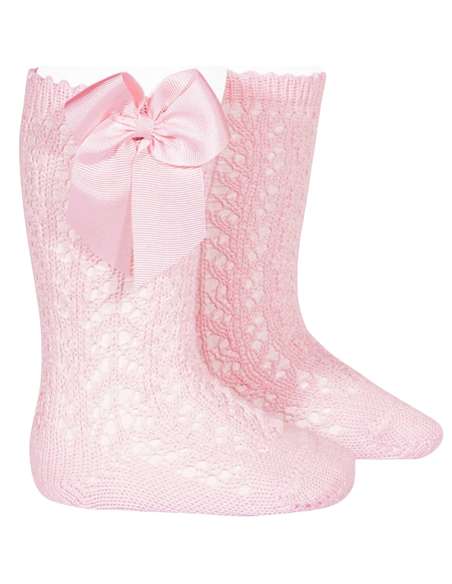 25192 Calcetín Lazo Algodón Rosa 500