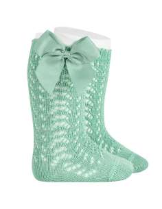 25192  Wasabi 764 Cotton Bow Socks