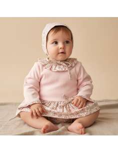 23434 GIRLS DRESS WITH BONNET  BRAND BABYFERR