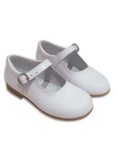 MARY JANES IN PATENT LEATHER COCOBOXI 6270-1 WHITE