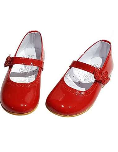 MARY JANES IN PATENT BAMBI 4383 RED