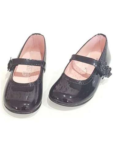 MARY JANES IN PATENT BAMBI 4383 BLACK