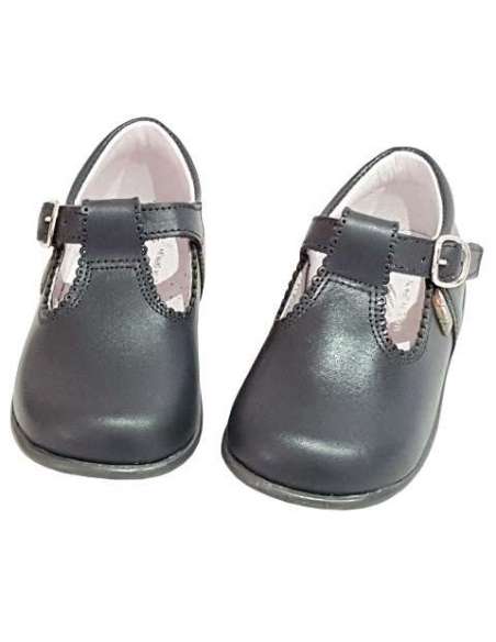 T-BAR IN LEATHER BAMBI 463 NAVY