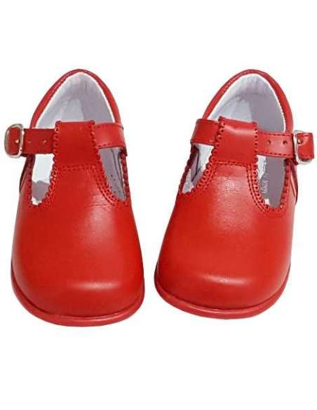 T-BAR IN LEATHER BAMBI 463 RED