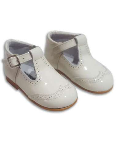 Pepito en piel charol Cocoboxi shoes 6271 beig