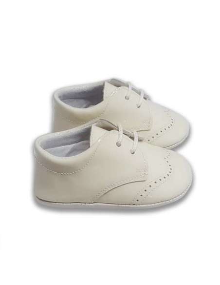 BLUCHER DE BEBÉ EN PIEL CHAROL BEIG