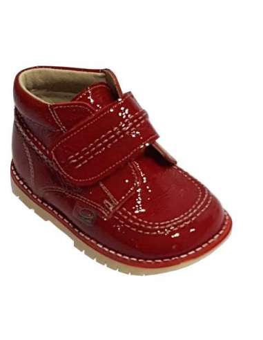 KICKERS BOOTS IN PATENT BAMBI 925 RED