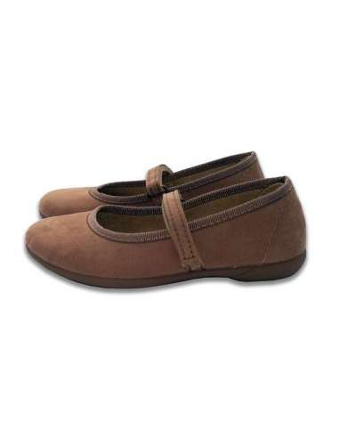 Suede Mary Janes with rubber sole 1750 camel