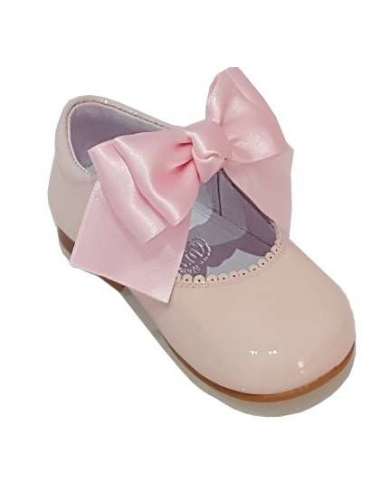 MARY JANES IN PATENT CHANTELLE  BOW BAMBI 4199 PINK