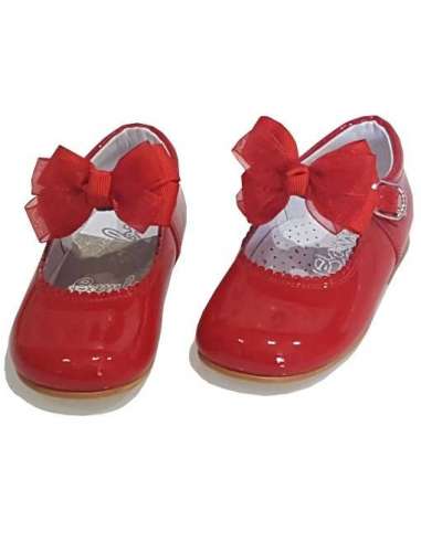 MARY JANES IN PATENT CRISTAL BOW BAMBI 4199 RED